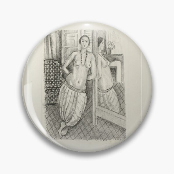 Item preview,  Odalisque in Striped Pants, Reflected in the Mirror designed and sold by TeeARTHY.