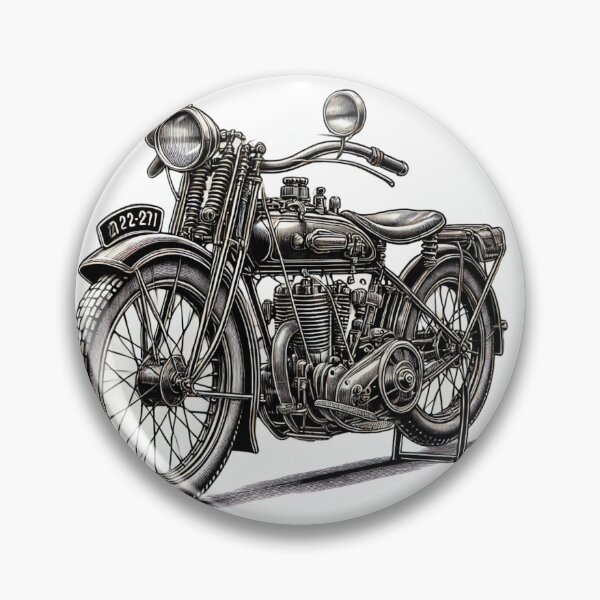 Item preview, Antic vintage motorcycle sticker Vtwin  designed and sold by vdt-shop.