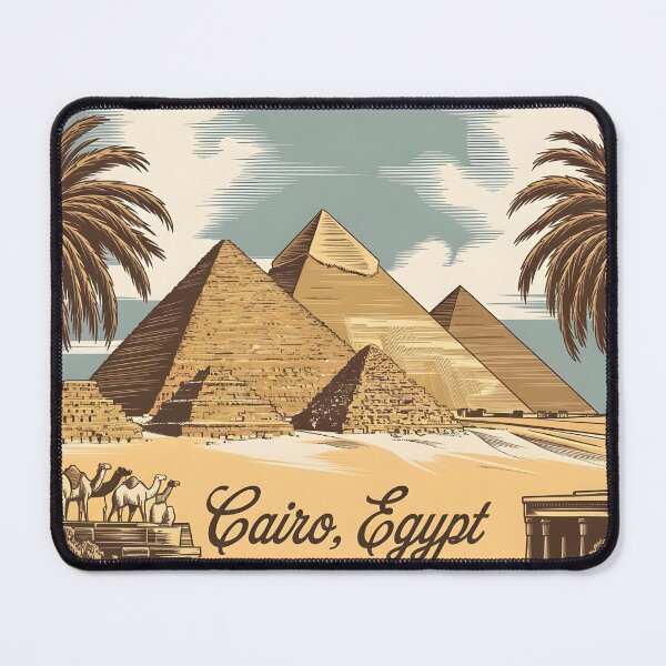 Item preview, Vintage Cairo Pyramids Travel designed and sold by NQSH ORACLE.