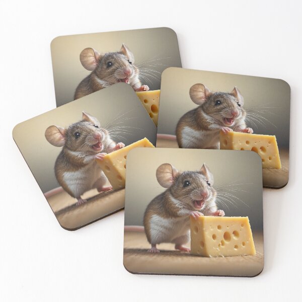 Item preview, Adorable Mouse and His Favourite Cheese designed and sold by Skye Ryan-Evans.