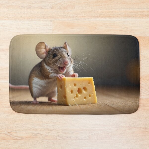 Item preview, Adorable Mouse and His Favourite Cheese designed and sold by Skye Ryan-Evans.