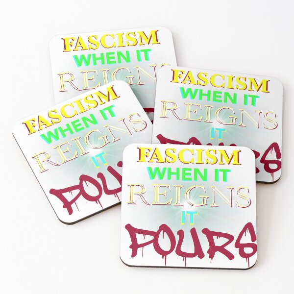 Item preview, Fascism, When it reigns it pours designed and sold by Zendragon-Store.
