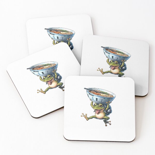 Item preview, Frog holding imaginary ramen bowl designed and sold by ATOTI.