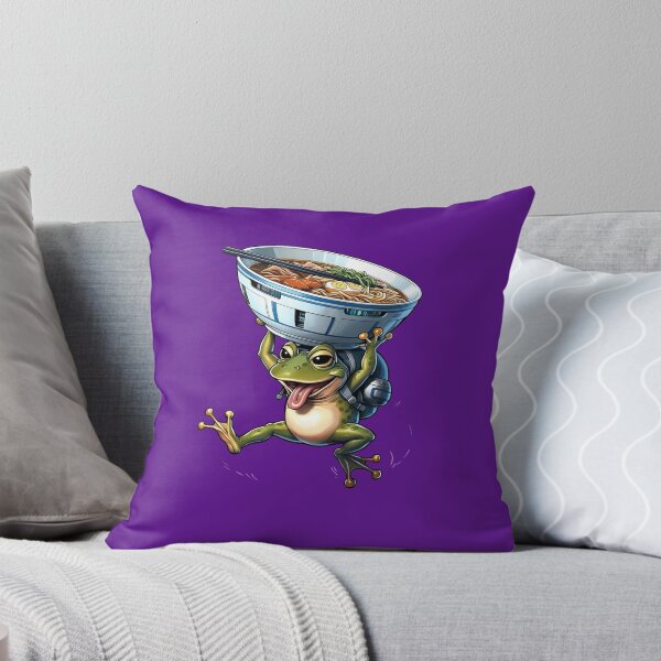 Item preview, Frog holding imaginary ramen bowl designed and sold by ATOTI.