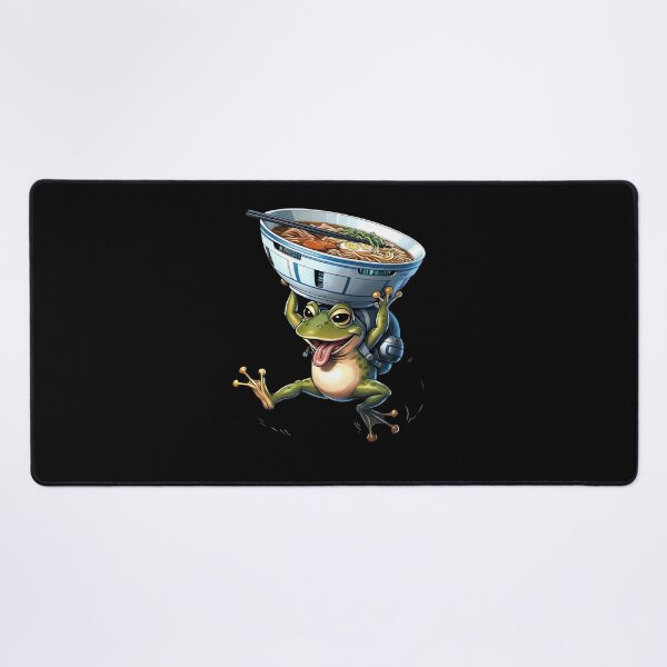 Item preview, Frog holding imaginary ramen bowl designed and sold by ATOTI.