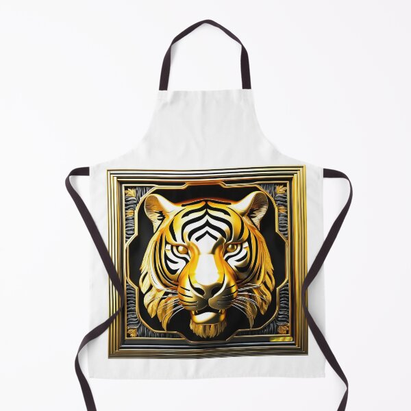 Item preview, Gold & Silver Tiger head designed and sold by Drone-tees.