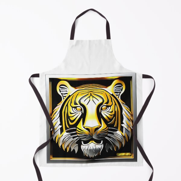 Item preview, Gold & Silver Tiger head designed and sold by Drone-tees.