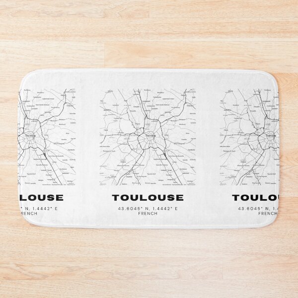 Item preview, Minimalist Toulouse Map Art - France City Coordinates Design designed and sold by RM-Journey.