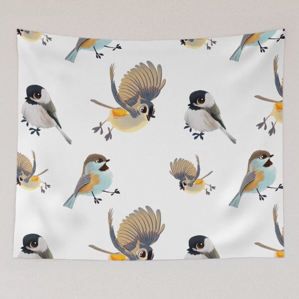 Item preview, Chickadee Trio - Pattern designed and sold by Valoulartisss.