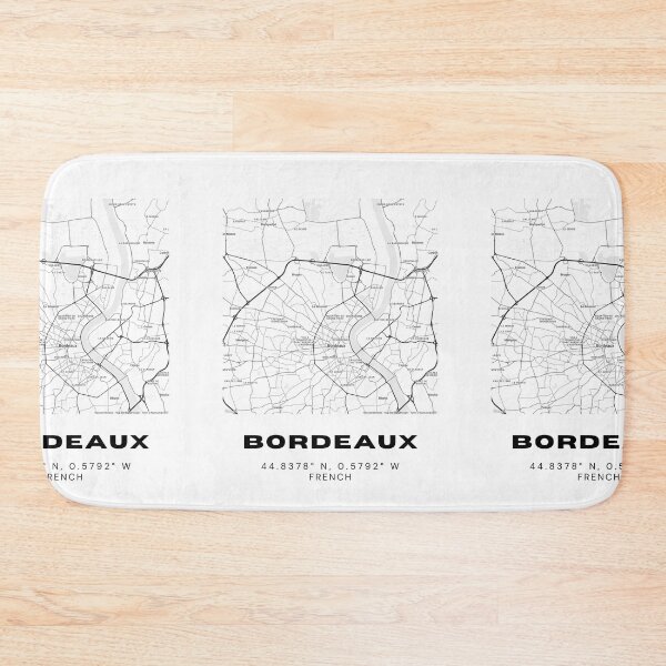 Item preview, Minimalist Bordeaux Map Art - France City Coordinates Design designed and sold by RM-Journey.