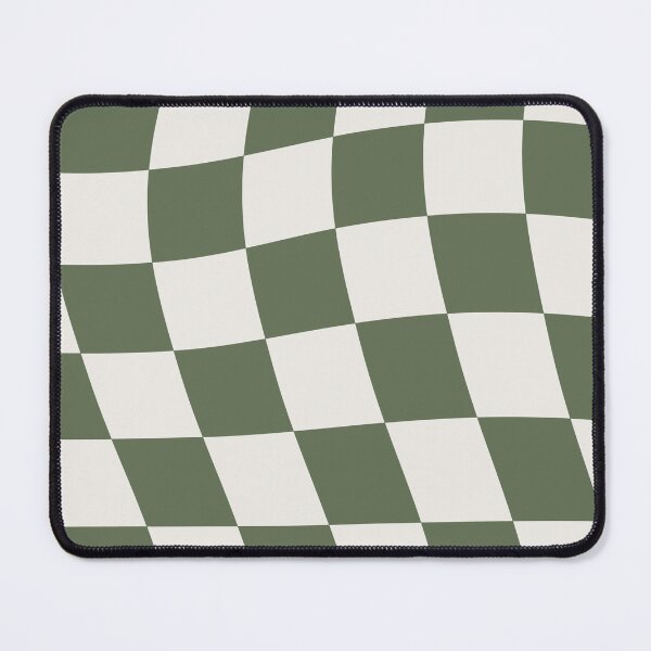 Item preview, Warped Check Pattern Muted Green designed and sold by soundlesswaves.