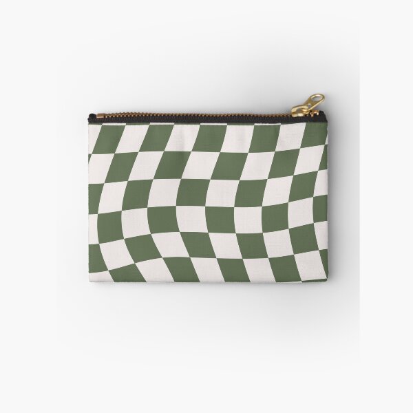 Item preview, Warped Check Pattern Muted Green designed and sold by soundlesswaves.