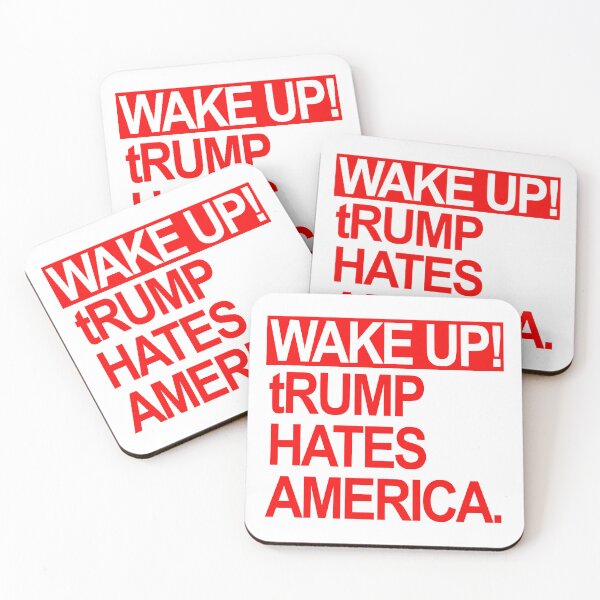 Item preview, Wake up - tRump Hates America (red 2.0) designed and sold by Thelittlelord.
