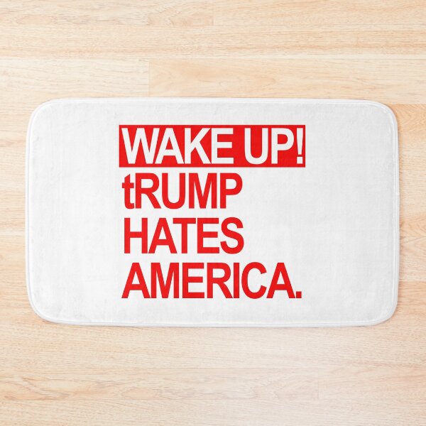 Item preview, Wake up - tRump Hates America (red 2.0) designed and sold by Thelittlelord.