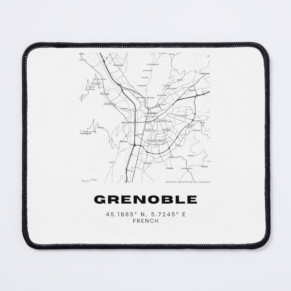 Item preview, Minimalist Grenoble Map Art - France City Coordinates Design designed and sold by RM-Journey.