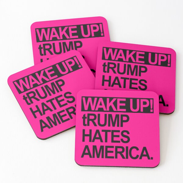 Item preview, Wake up - tRump Hates America (black 2.0) designed and sold by Thelittlelord.