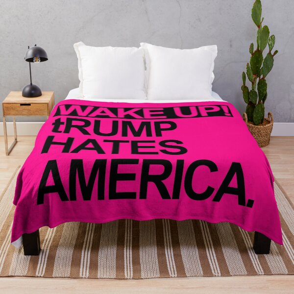 Item preview, Wake up - tRump Hates America (black 2.0) designed and sold by Thelittlelord.