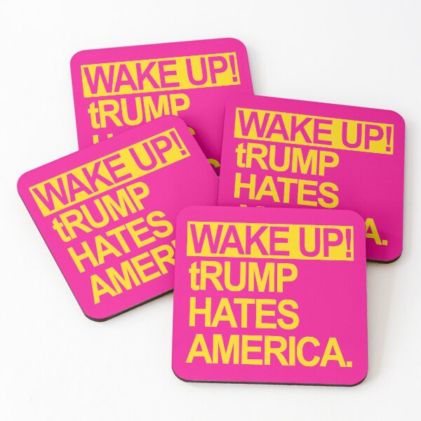 Item preview, Wake up - tRump Hates America (yellow 2.0) designed and sold by Thelittlelord.