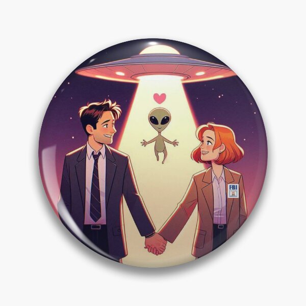 Item preview, Mulder and Scully in Love designed and sold by Main Character Energy.