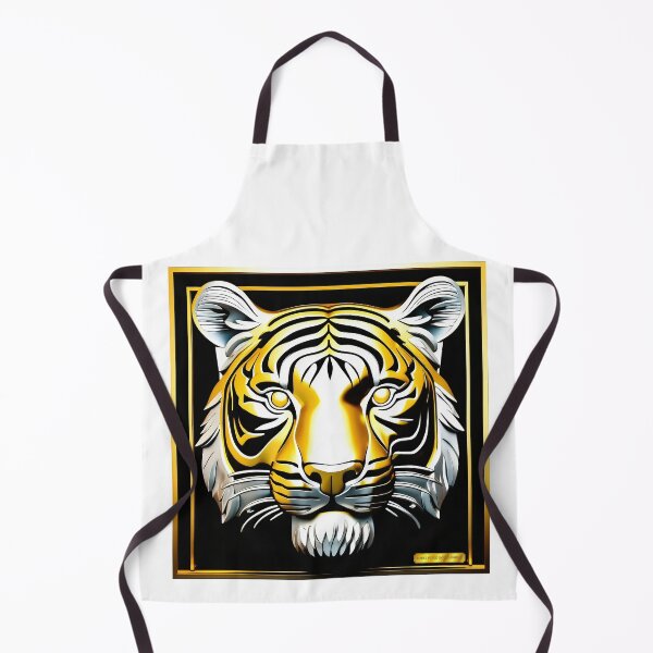 Item preview, Gold & Silver Tiger head designed and sold by Drone-tees.