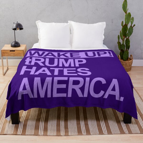 Item preview, Wake up - tRump Hates America (lavender 2) designed and sold by Thelittlelord.