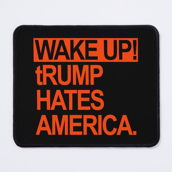 Item preview, Wake up - tRump Hates America (prison orange) designed and sold by Thelittlelord.