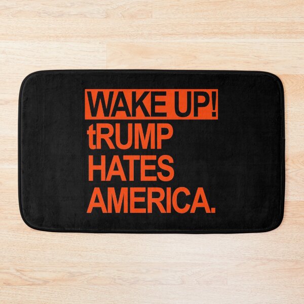 Item preview, Wake up - tRump Hates America (prison orange) designed and sold by Thelittlelord.