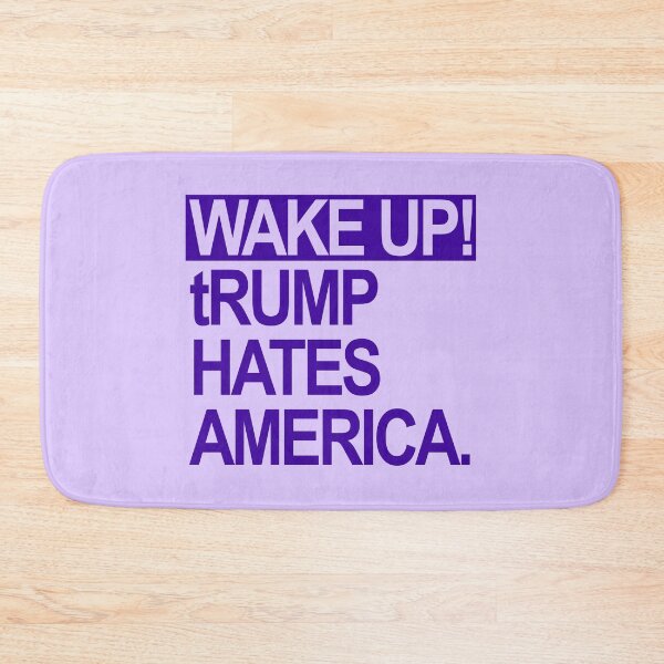 Item preview, Wake up - tRump Hates America (purple) designed and sold by Thelittlelord.
