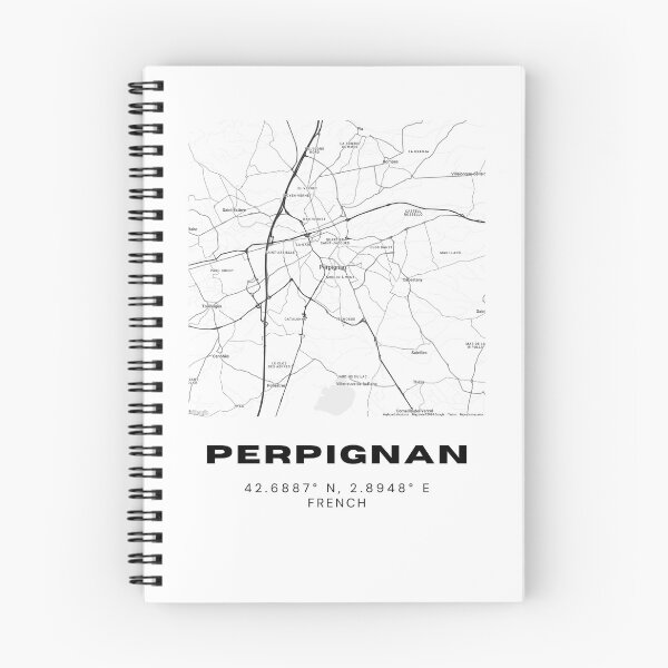 Item preview, Minimalist Perpignan Map Art - France City Coordinates Design designed and sold by RM-Journey.