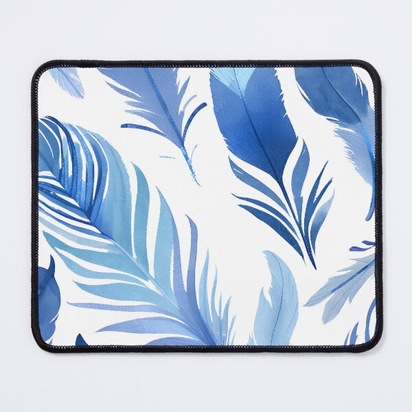 Item preview, Blue Feathers pattern designed and sold by Gioia-JJ.