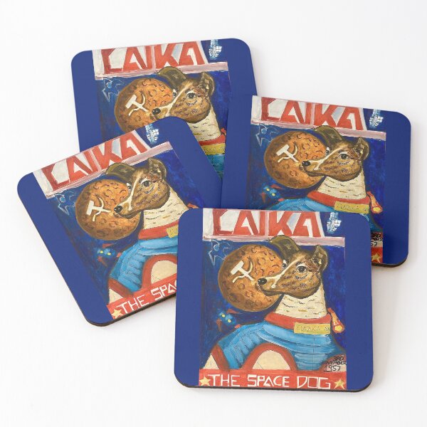 Item preview, Laika - The Space Dog (handpainted) designed and sold by Anoushay.
