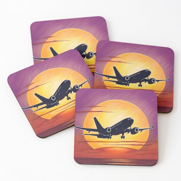Item preview, Airplane Silhouette Sketch – Sunset Aviation Art designed and sold by EMaviation_.