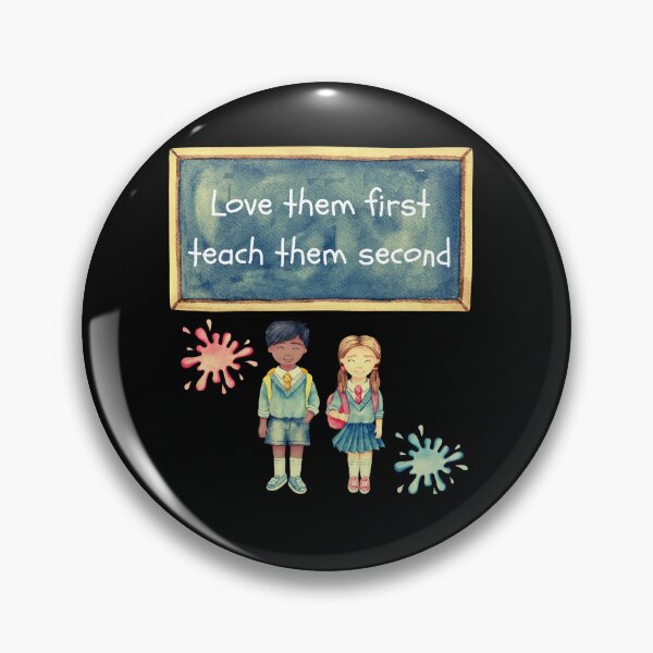 Item preview, Love them first teach them second teacher valentines designed and sold by Ela-graphicwiz.