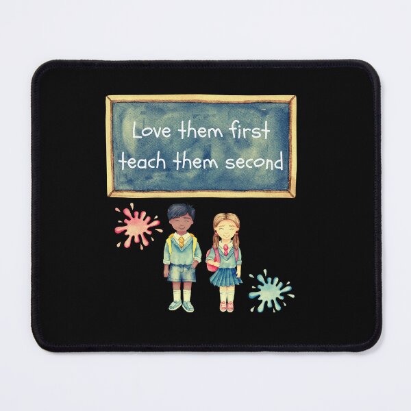 Item preview, Love them first teach them second teacher valentines designed and sold by Ela-graphicwiz.