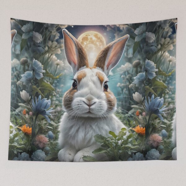 Item preview, Spring Moonlit Dutch Rabbit designed and sold by Freestyle Designs.