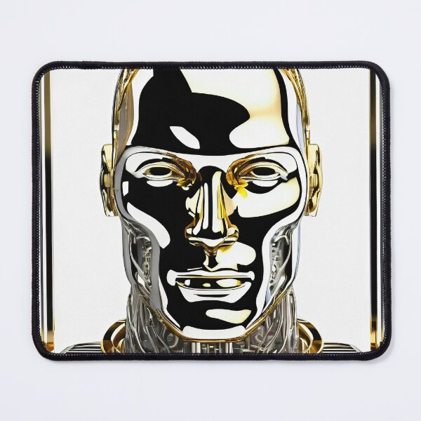 Item preview, Gold & Silver Cyborg Robot designed and sold by Drone-tees.