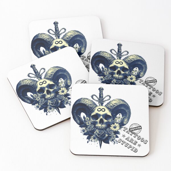 Item preview, Tattoos are stupid - ram skull infinity designed and sold by W-McSapa.