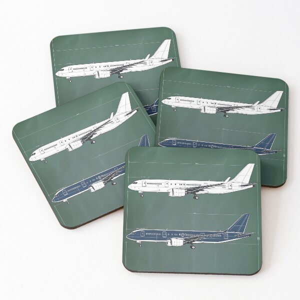 Item preview, Imaginary Modern Jetliner Blueprint – Technical Aviation Art designed and sold by EMairplanes.