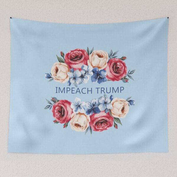 Item preview, IMPEACH TRUMP WITH Patriotic Flowers designed and sold by Greenbaby.