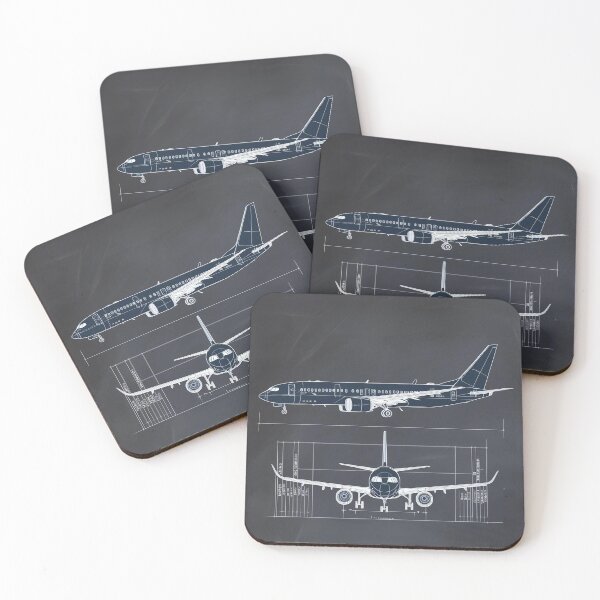 Item preview, Imaginary Modern Jetliner Blueprint – Front & Side View designed and sold by EMairplanes.