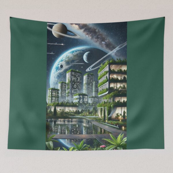 Item preview, Futuristic Eco-City on Another Planet designed and sold by Marcinkowski-studio .