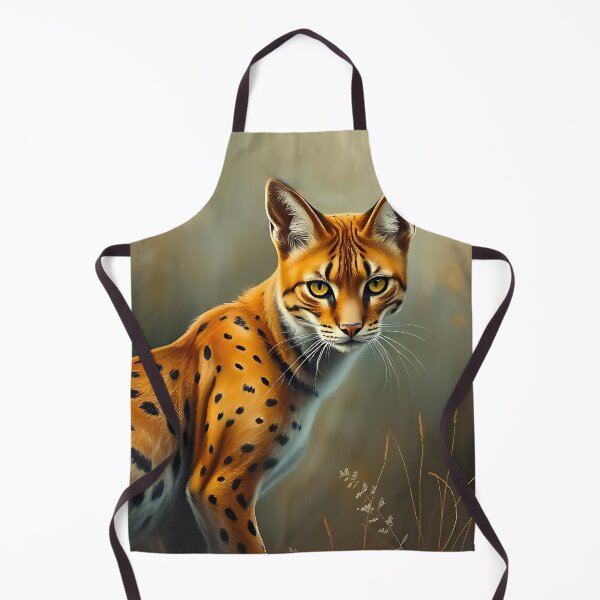 Item preview, Serval Oil Painting Style African Savannah Wildlife designed and sold by kakarikihill.