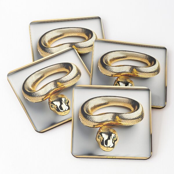 Item preview, Gold & Silver Snake designed and sold by Drone-tees.