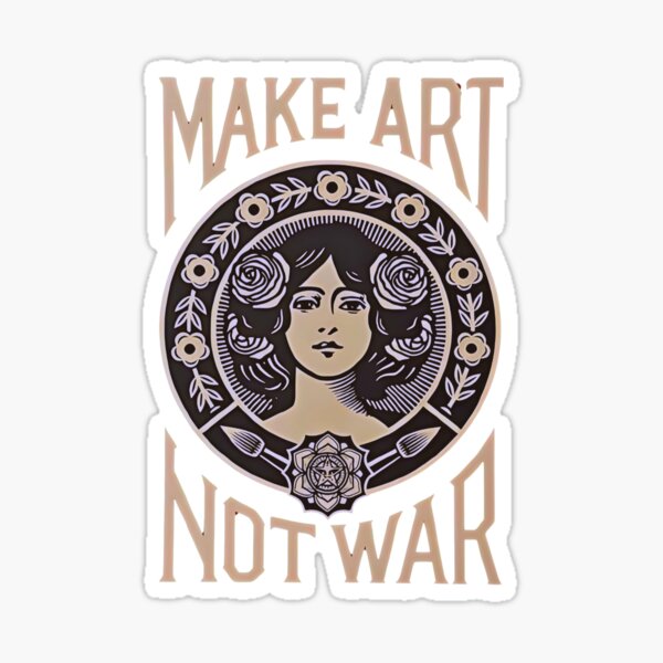 Vista previa del artículo con la obra «ACTIVISMO, NO GUERRA - HAGAMOS ARTE, NO GUERRA», diseñado y vendido por HeathersTease.
