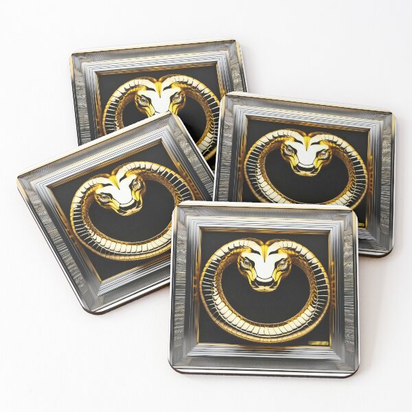 Item preview, Gold & Silver Snake designed and sold by Drone-tees.