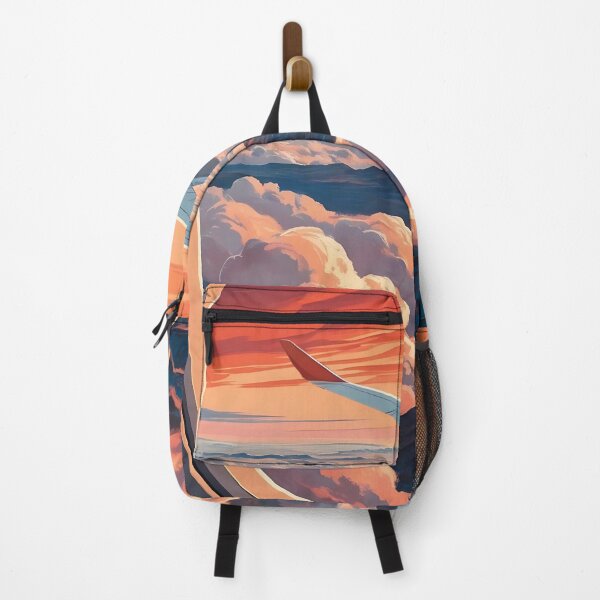 Item preview, Airplane Window View – Sunset Over Clouds and Mountains designed and sold by EMaviation_.