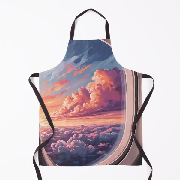 Item preview, Airplane Window View – Sunset with Beautiful Clouds designed and sold by EMairplanes.