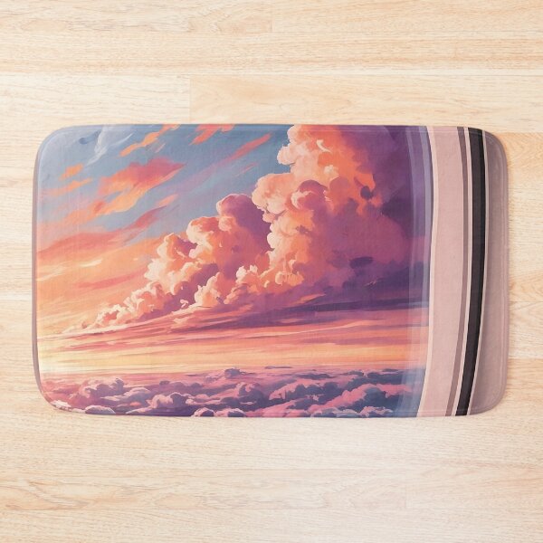 Item preview, Airplane Window View – Sunset with Beautiful Clouds designed and sold by EMairplanes.