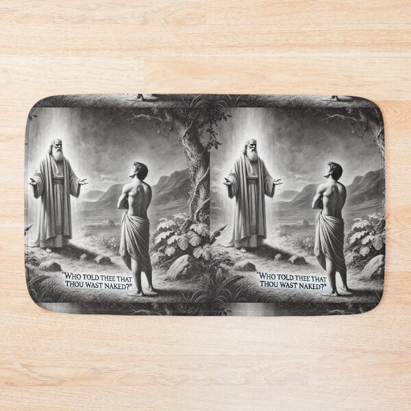 Item preview, "And He Said, Who Told Thee That Thou Wast Naked?" – Divine Accountability Verse: Genesis 3:11 (KJV) designed and sold by Meta2Physical.