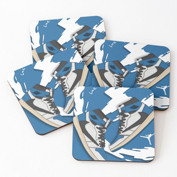 Item preview, Blue Air Jordan Sneakers – Iconic Basketball Kicks designed and sold by DesignBlu.